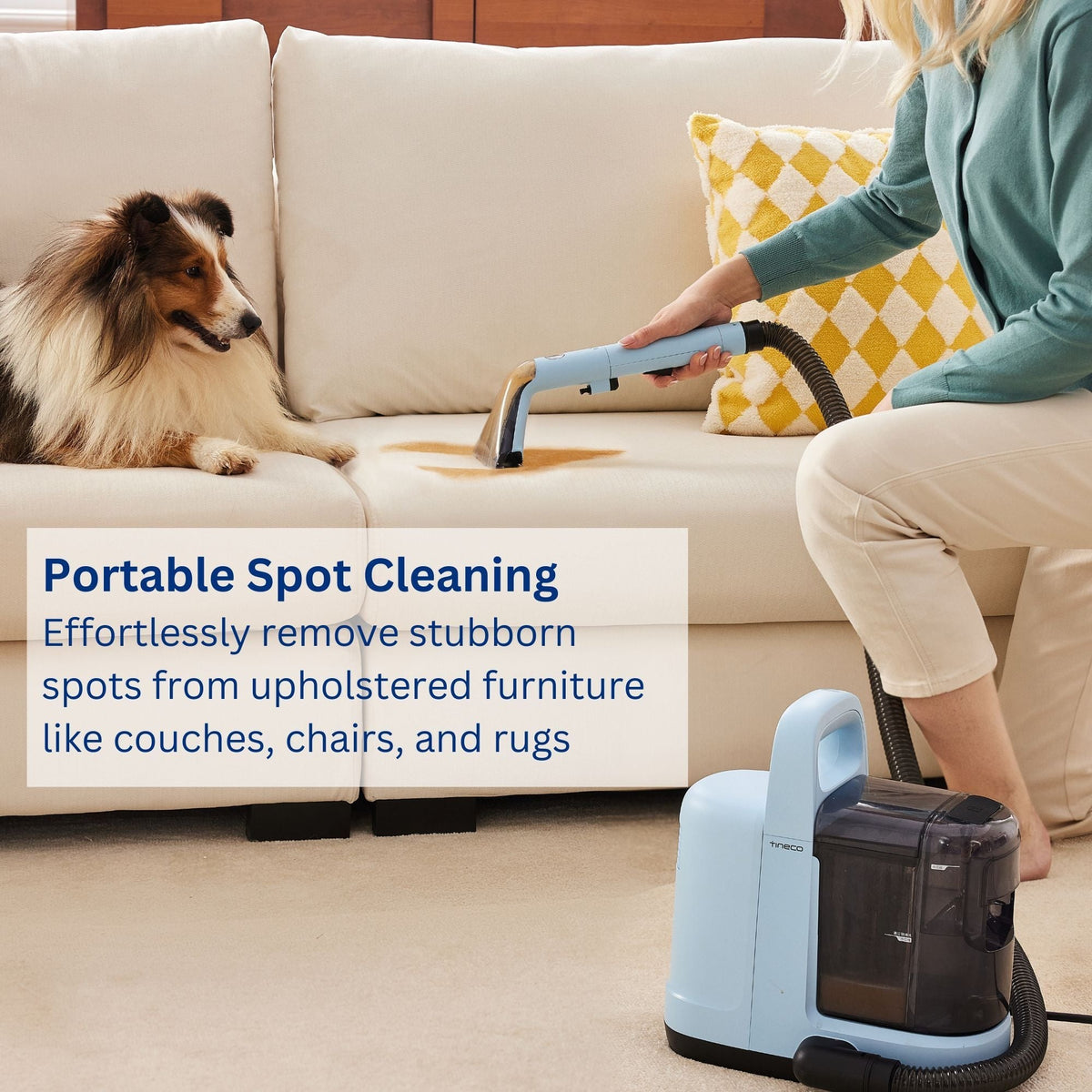Go Spot Portable Compact Carpet & Upholstery Corded Deep Cleaner