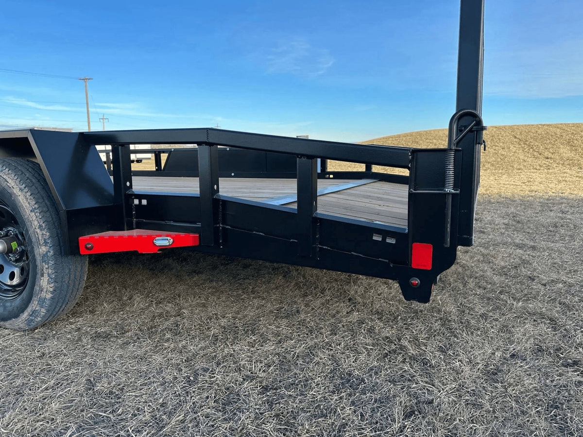 83-in x 16-ft Tandem Axle Utility Trailer, Black