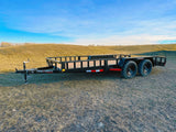 83-in x 16-ft Tandem Axle Utility Trailer, Black
