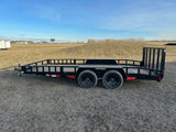83-in x 16-ft Tandem Axle Utility Trailer, Black