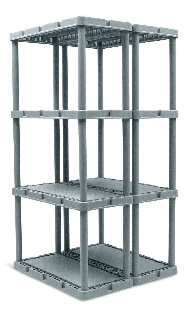 Prima Light-Duty 4-Tier Connecting Shelving Storage Unit, Holds up to 220-lb O2359