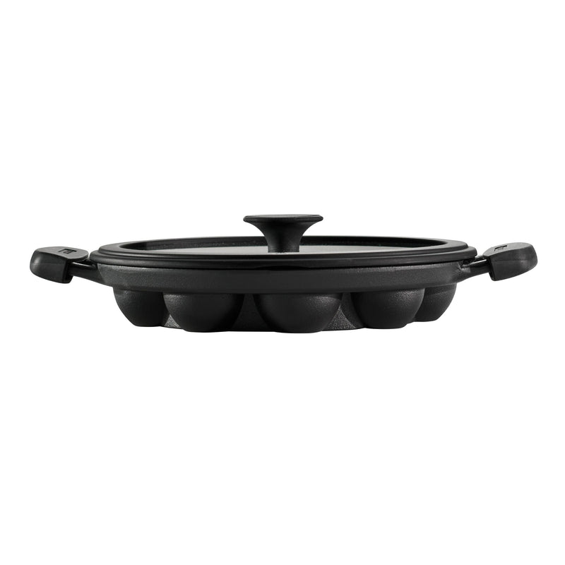 Pre-Seasoned Cast Iron Paniyarrakal with Lid G7071