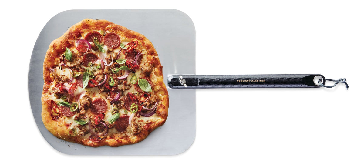Aluminum Pizza Peel/Paddle with Hardwood Handle