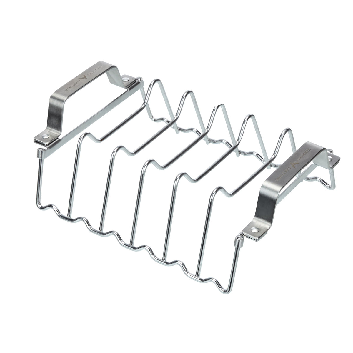 Stainless Steel Chicken Roaster & Rib Rack for Grilling/Roasting, 11-in