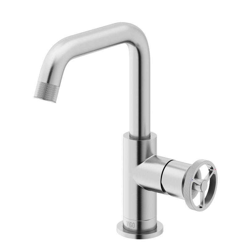 Cass 9-in Single-Hole Bathroom Faucet, Various Finishes Z5395