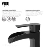 Paloma Single Handle Single Hole Bathroom Sink Faucet, WaterSense Certified, Matte Black