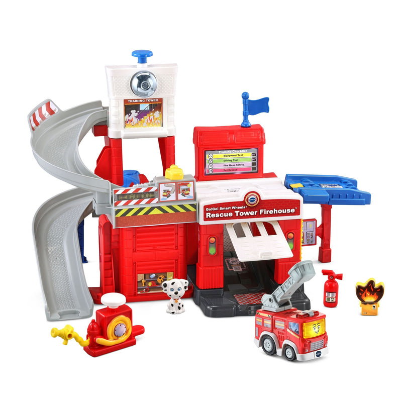 Go! Go! Smart Wheels Race Rescue Firehouse Track, French Q5004