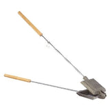 Cast Iron Non-Stick Camping Sandwich Toaster with Long Handle, 4x4-in