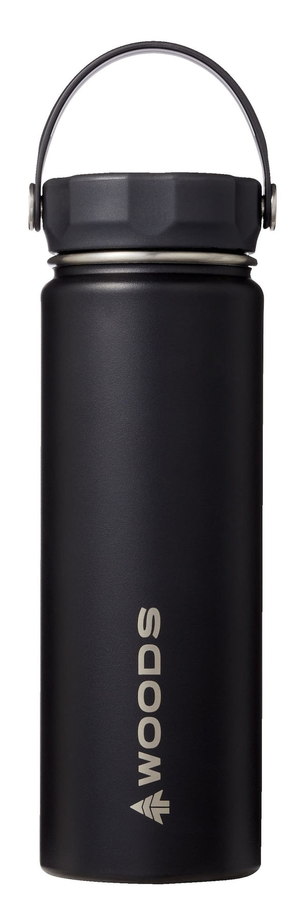 Water Bottle, 22-oz, Stainless Steel, Leak-Proof, Black V2983