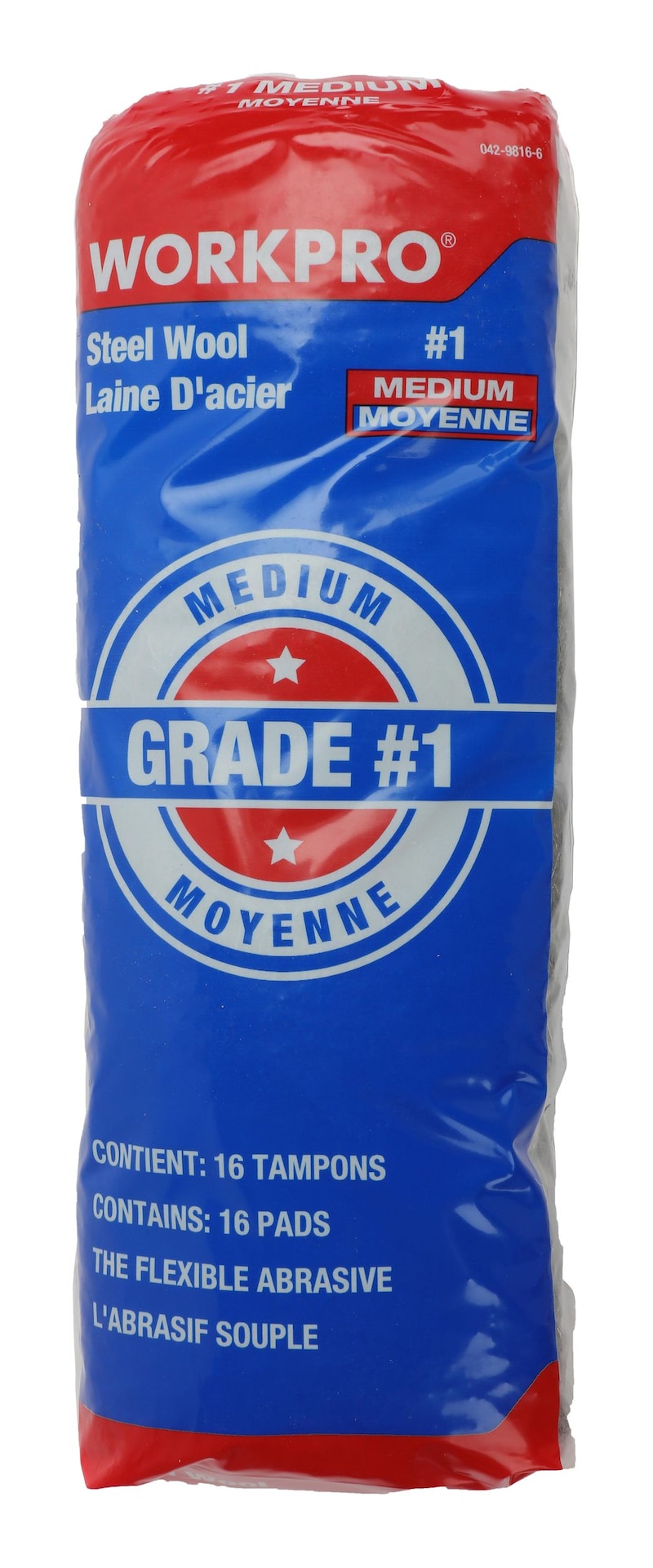 Steel Wool Pads, Surface Cleaning, Preparation & Rust-Removal, Medium Grade, 16-pk F2798