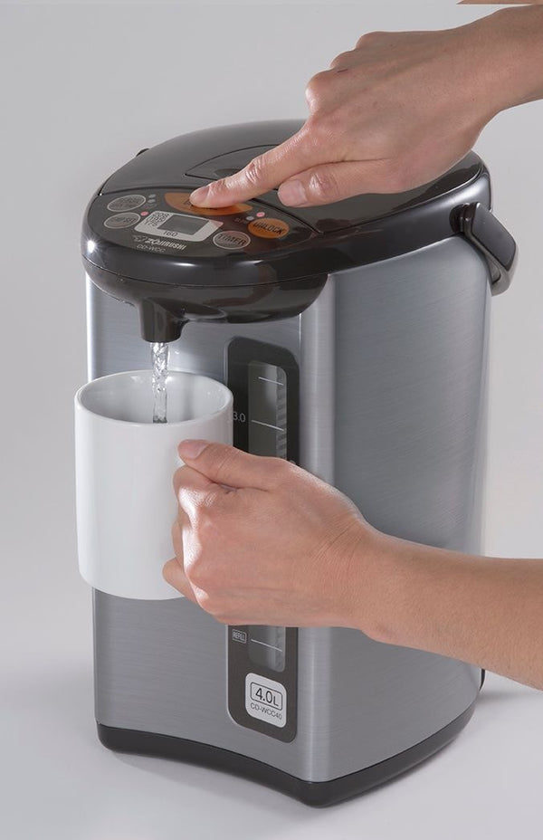 Electric Hot Water Boiler, Warmer & Dispenser, Black/Stainless Steel, 4-L M7106