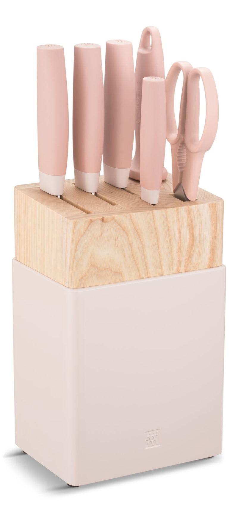 Now S Stainless Steel Knife Block Set, Pink, 7-pc F2852